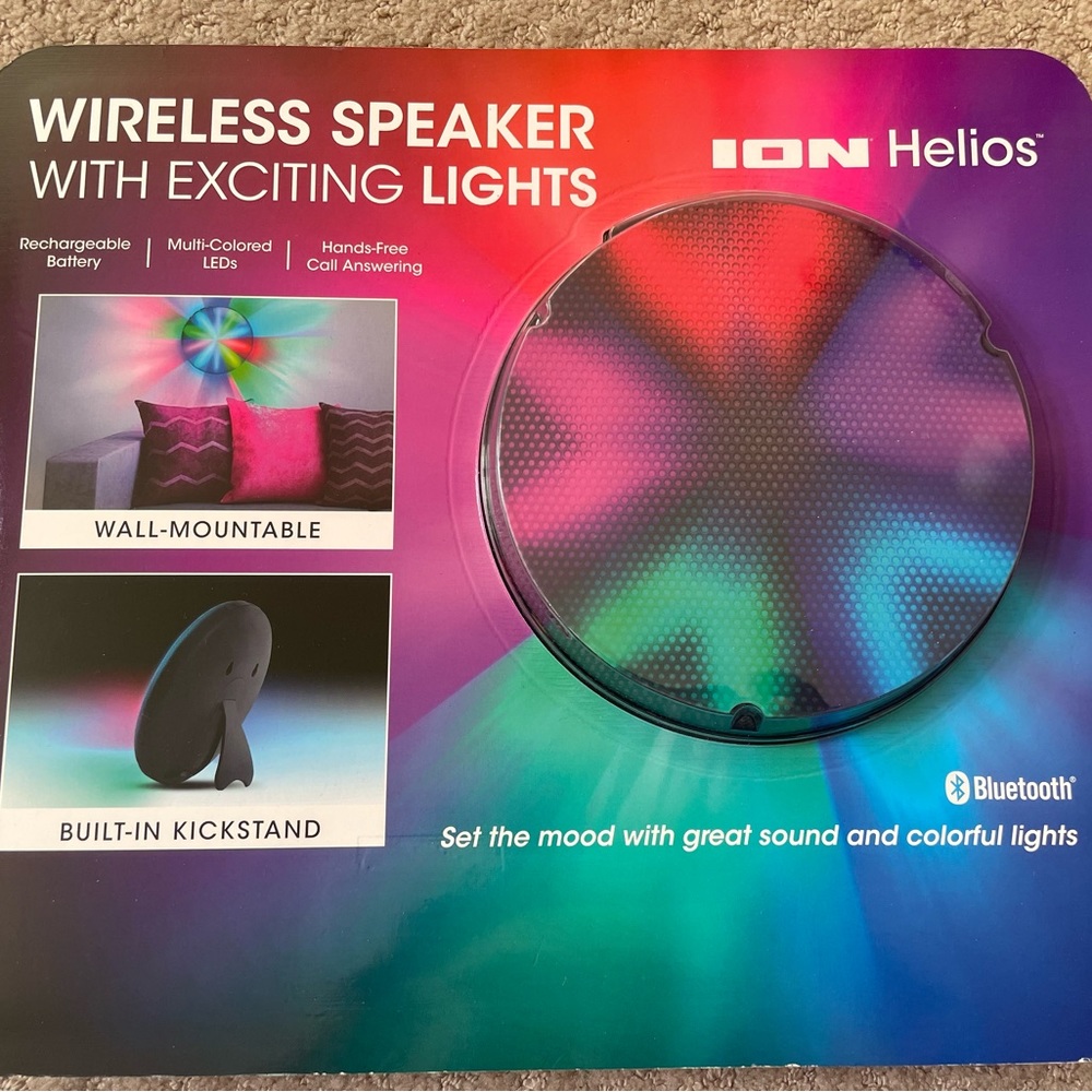 🆕 ION Helios Wireless Speaker with Exciting Lights